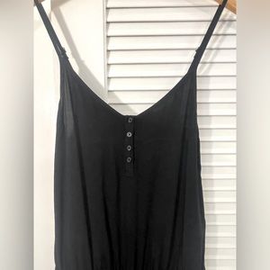 Old Navy Black Spaghetti Strap Jumper Size Small Petite